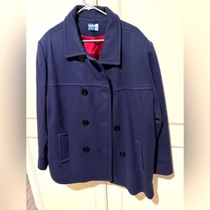 Venezia Navy Blue Winter Peacoat Coat Jacket XXL